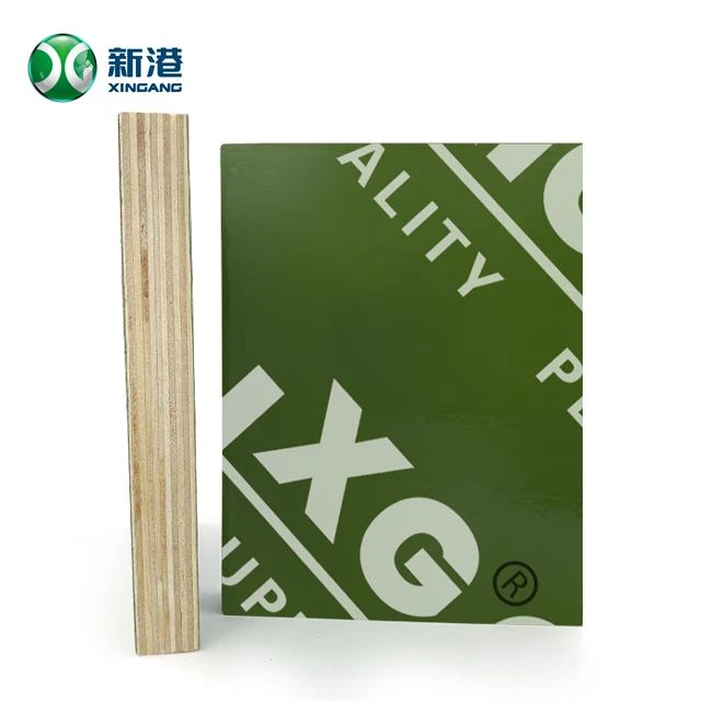 18mm verde de plastic de film cu care se confruntă placaj
